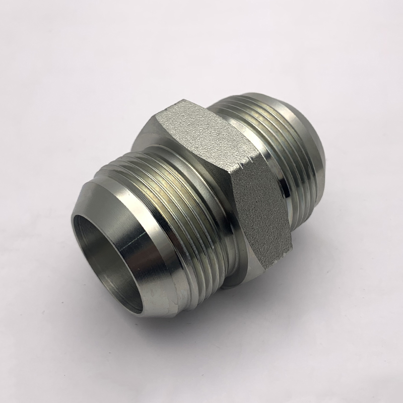 1J Adapter Hose Fitting JIC Male 74 Degree Cone Strait Thread Connector Adjustable