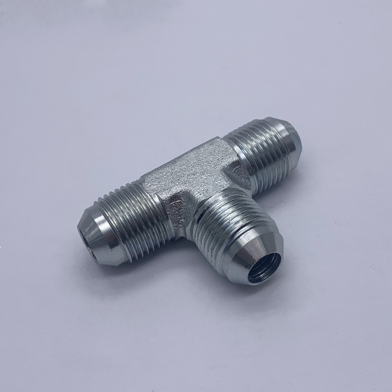 AJ Union Tee 2603 Flare tube end (all three ends) SAE 070401 JIC hydraulic fittings