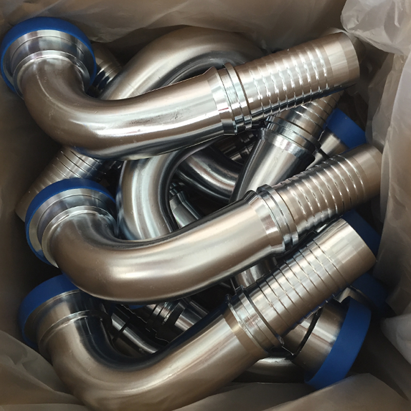 87691 90°SAE FLANGE 6000 PSI CODE 62 Stable performance factory directly 90 degree hydraulic hose fittings flanges