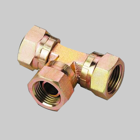 DB BSP FEMALE 60°CONE TEE hydraulic adaptor