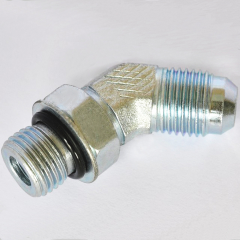 6802 Flare tube end / straight thread O-ring SAE 070320 45° Straight Thread Elbow hose connector fitting 