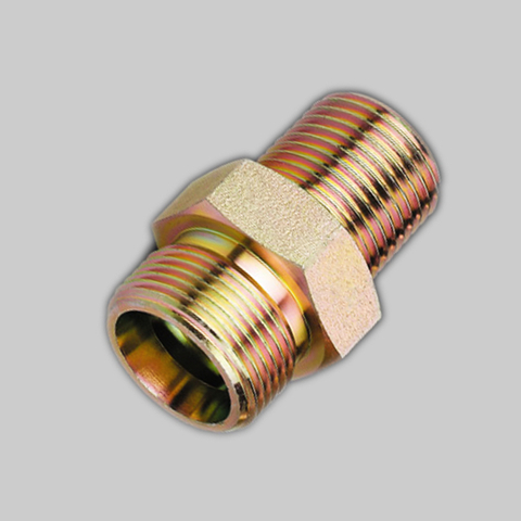 1DT METRIC MALE 24°H.T./ BSPT MALE 60° construction machinery component